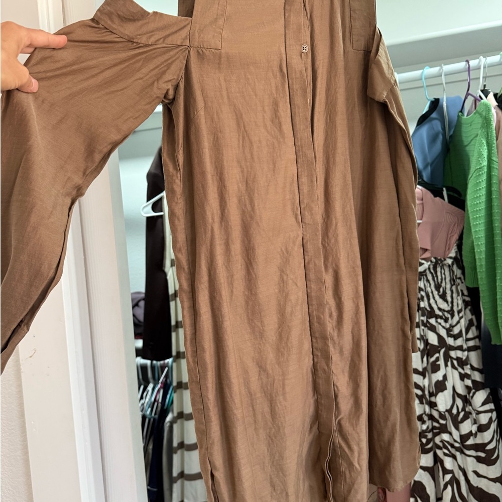BCBGMaxAzria Tan Blouse